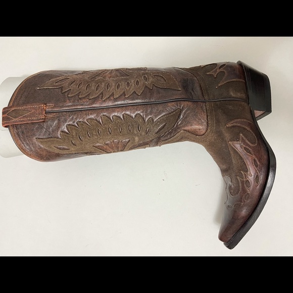 Mexican handmade leather boots Size 8 - Picture 12 of 16